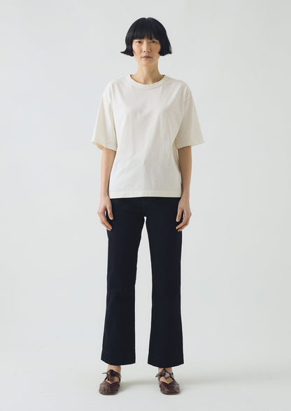 Maglietta in cotone a maniche corte | Bianco carta