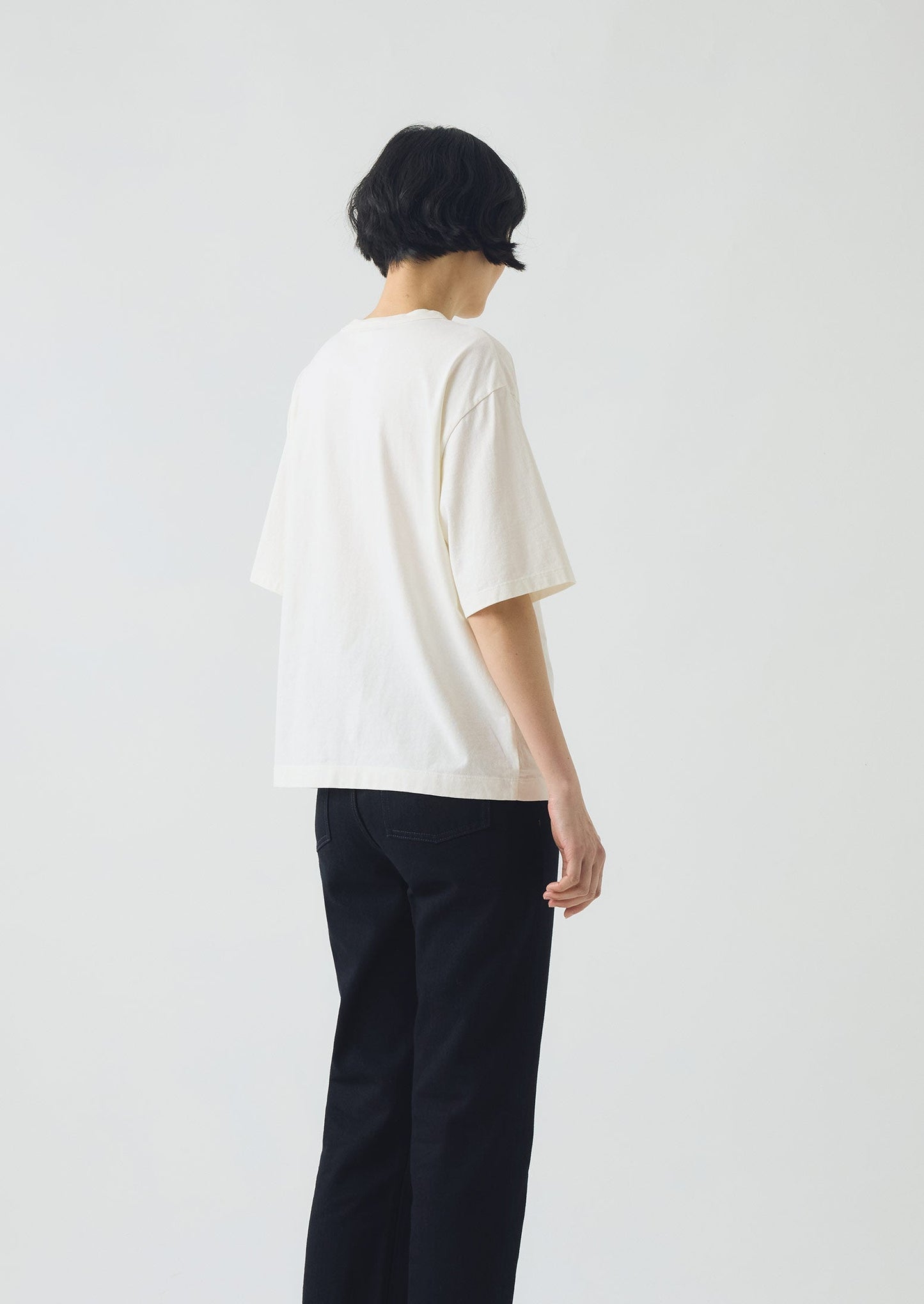 Maglietta in cotone a maniche corte | Bianco carta