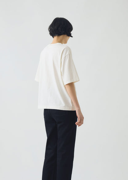 Maglietta in cotone a maniche corte | Bianco carta