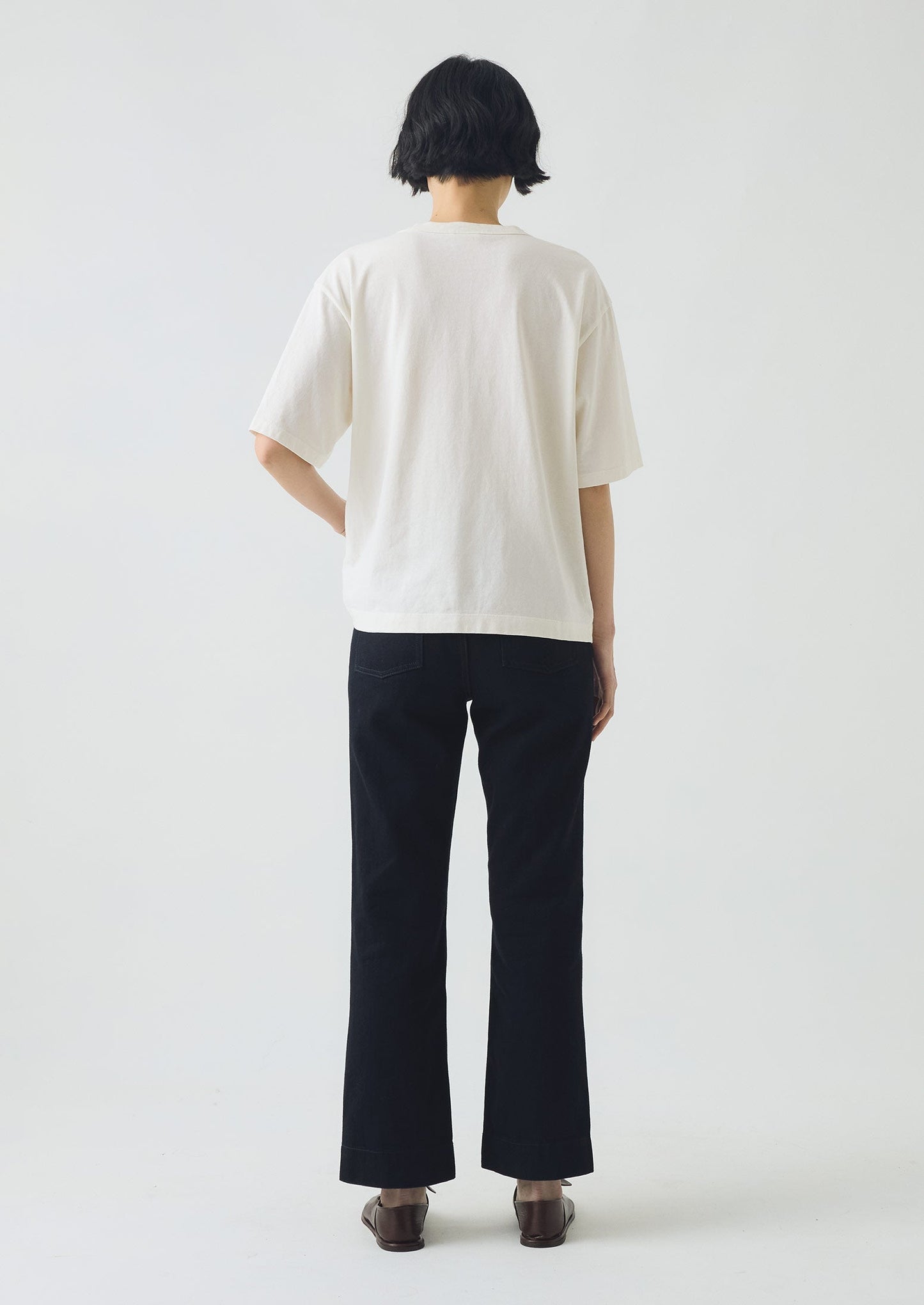 Maglietta in cotone a maniche corte | Bianco carta