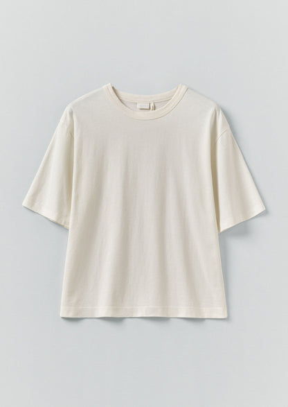 Maglietta in cotone a maniche corte | Bianco carta