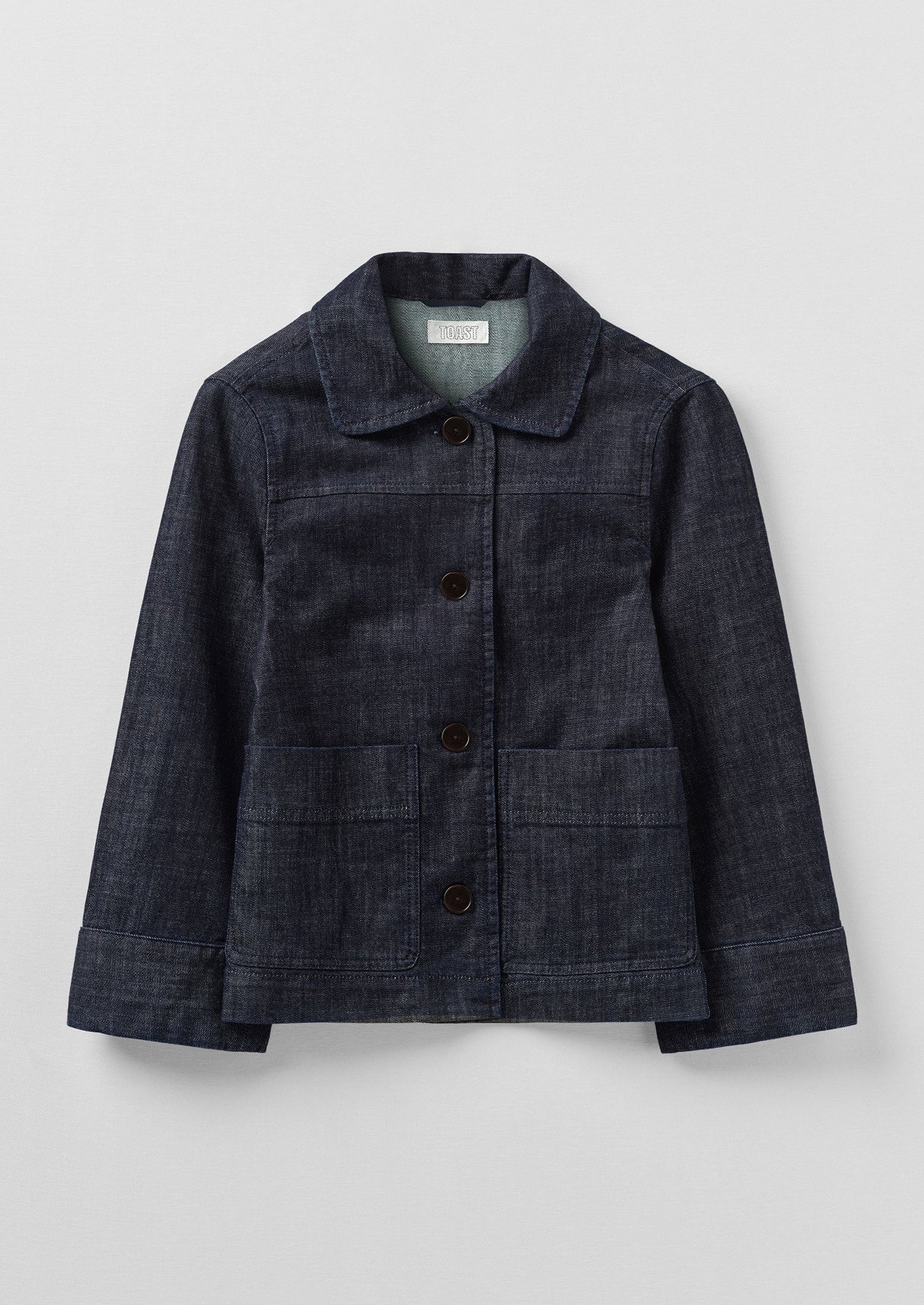 Giacca in denim indaco biologico a maniche larghe | Indaco