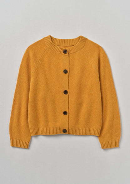Cardigan raglan in lana e cashmere Eden | Zenzero melange