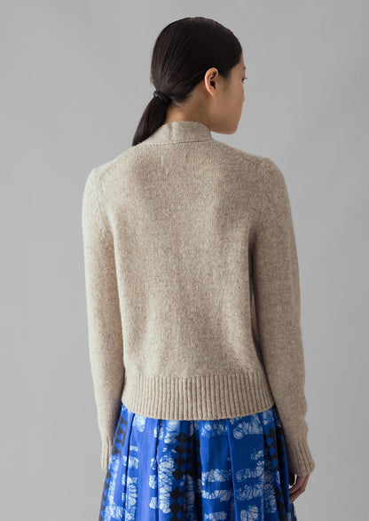 Cardigan in lana con scollo a V Kaia | Avena