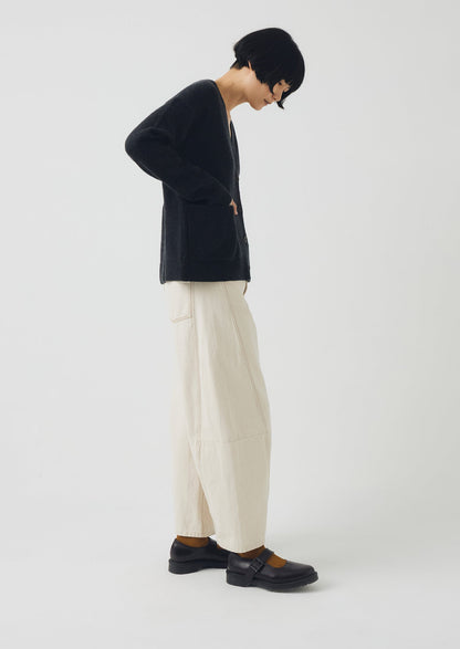 Cardigan squadrato in lana e cashmere Ffion | Carbone