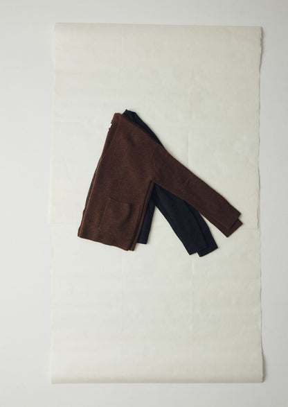 Cardigan squadrato in lana e cashmere Ffion | Carbone