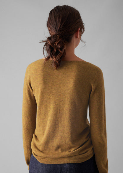 Maglione in lana fine e cashmere | Curcuma