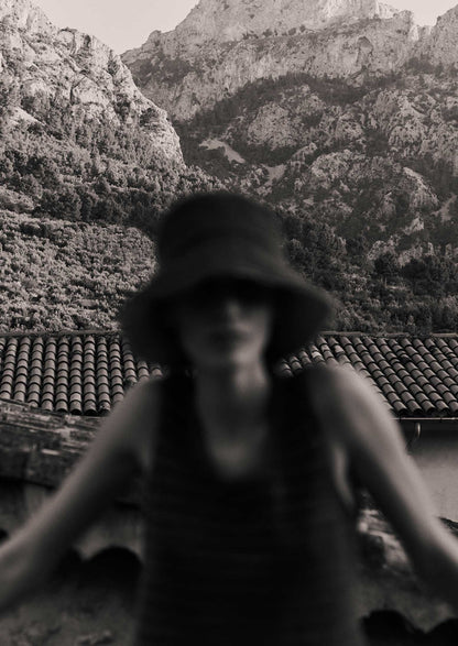 Gilet in maglia di lino e cotone a righe | Bluebird/Brick