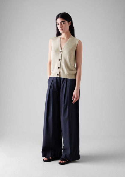 Canotta in maglia di lino e cotone pregiato | Pergamena