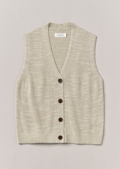 Canotta in maglia di lino e cotone pregiato | Pergamena