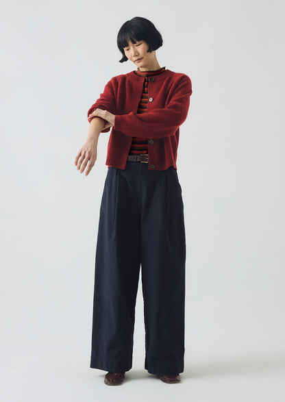 Cardigan raglan in lana e cashmere Eden | Acetosella rossa