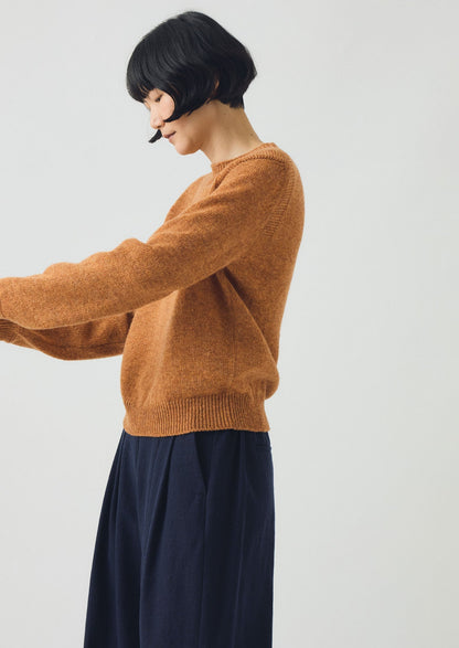 Maglione di lana color mélange | Zenzero