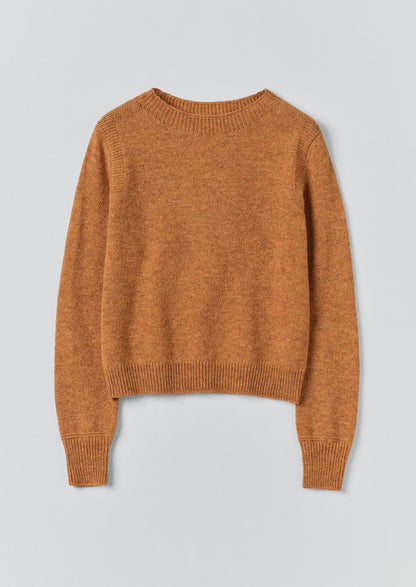 Maglione di lana color mélange | Zenzero