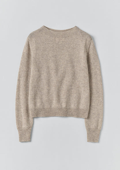 Maglione di lana color avena | Avena