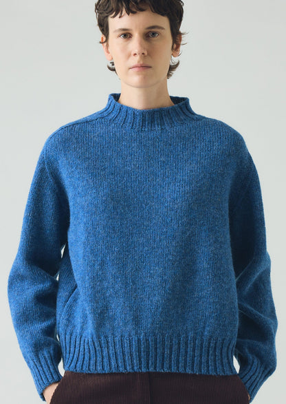 Maglione in lana britannica | Blu azzurro