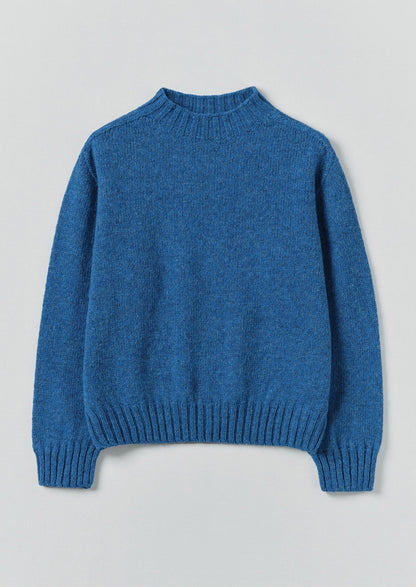 Maglione in lana britannica | Blu azzurro