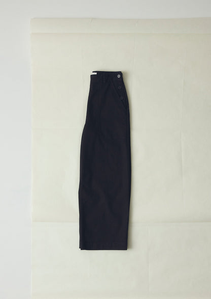 Jeans Annie Organic Denim con bottoni laterali | Nero