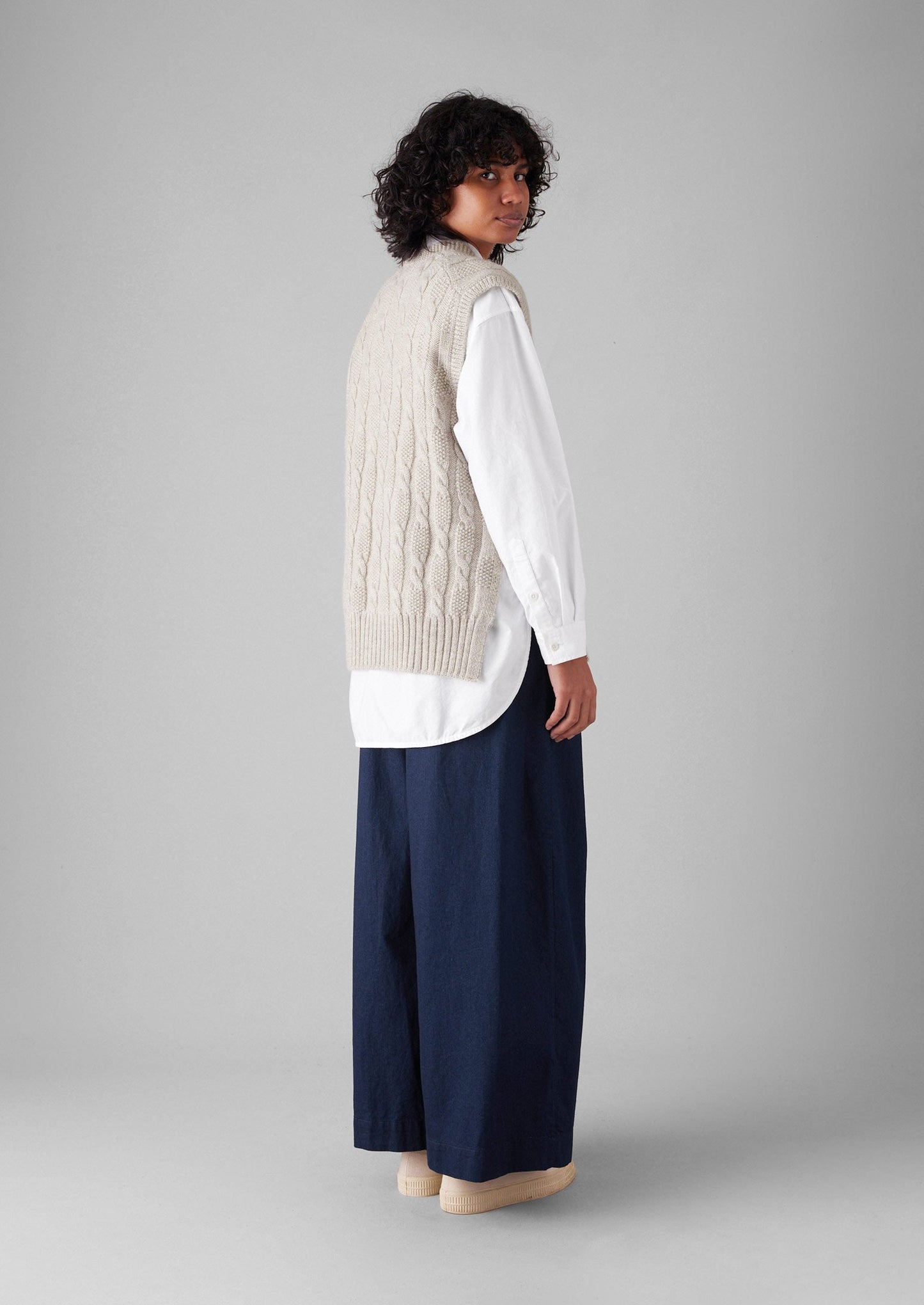 Pantaloni in twill | Indaco
