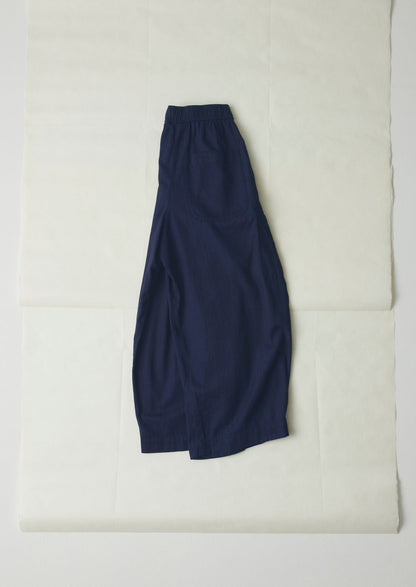 Pantaloni a gamba larga in twill di cotone | Indaco