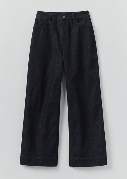 Pantaloni in denim a gamba larga | Indaco