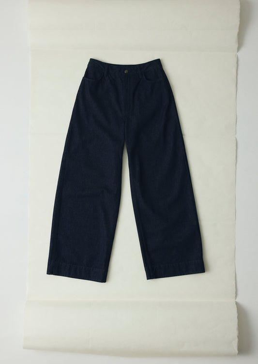 Pantaloni in denim a gamba larga | Indaco