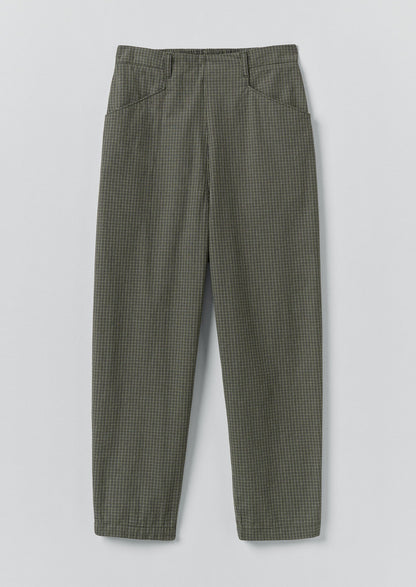 Pantaloni Alix Pixel Check | Verde Matcha