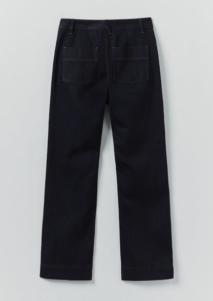 Pantaloni slim in denim giapponese | Indaco