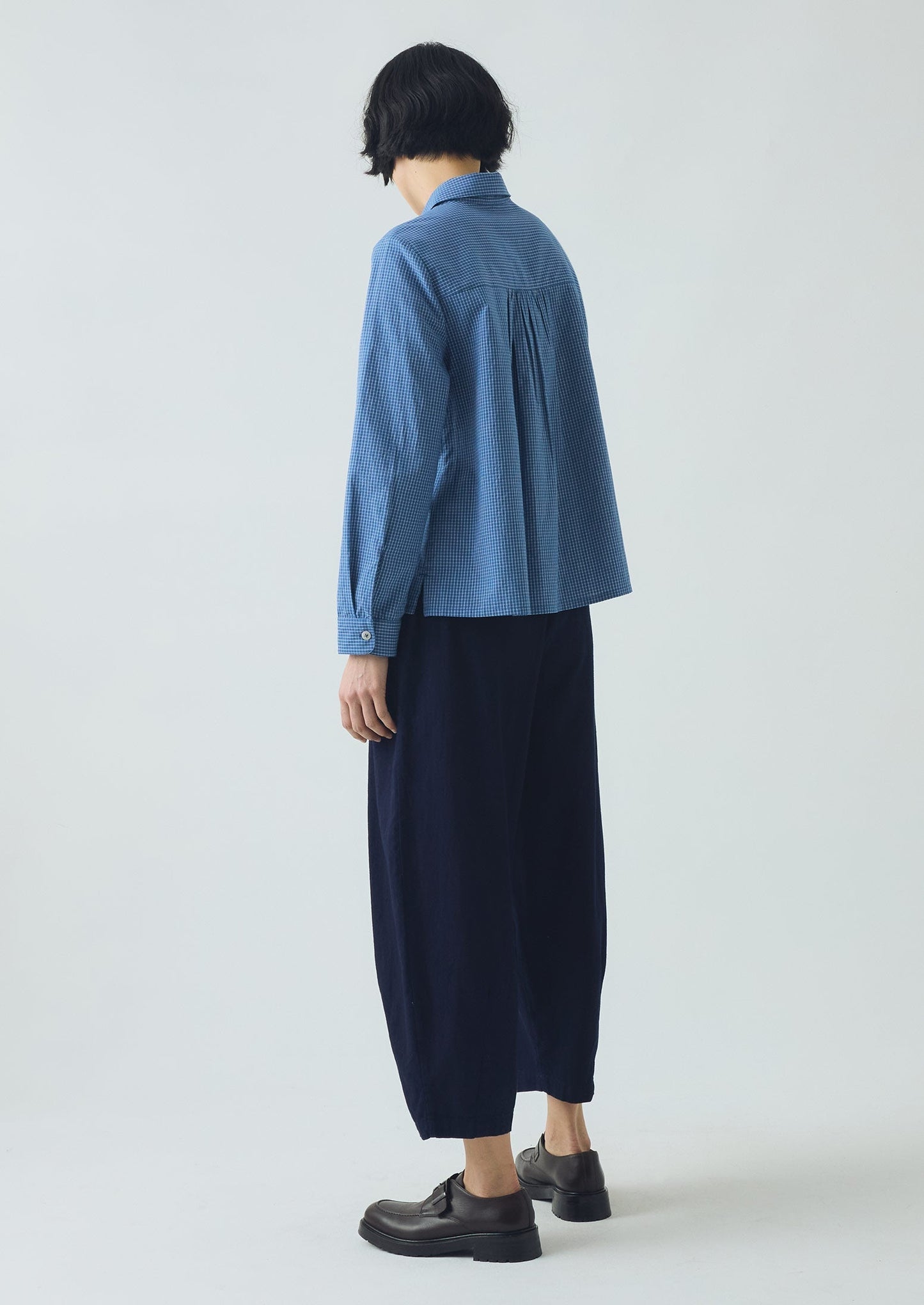 Pantaloni in twill indaco Bronwen | Indaco