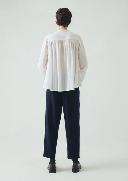 Pantaloni Alix in cotone e lana con motivo pied de poule | Blu navy scuro