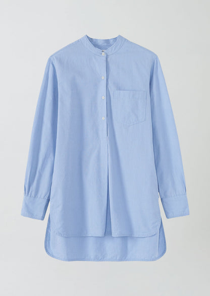 Camicia lunga in cotone Oxford Taro | Chambray
