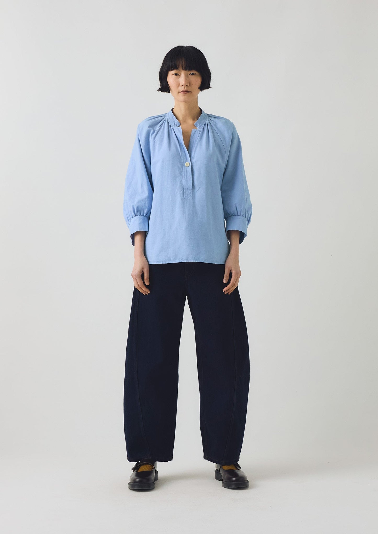 Camicia Catrin in cotone Oxford Easy | Chambray
