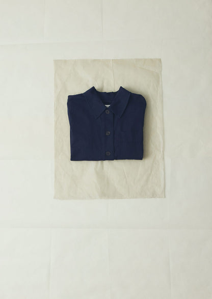 Camicia in twill di cotone indaco Baya | Indaco