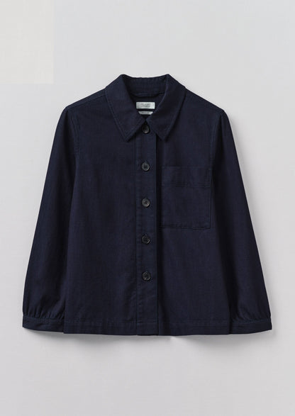 Camicia in twill di cotone indaco Baya | Indaco
