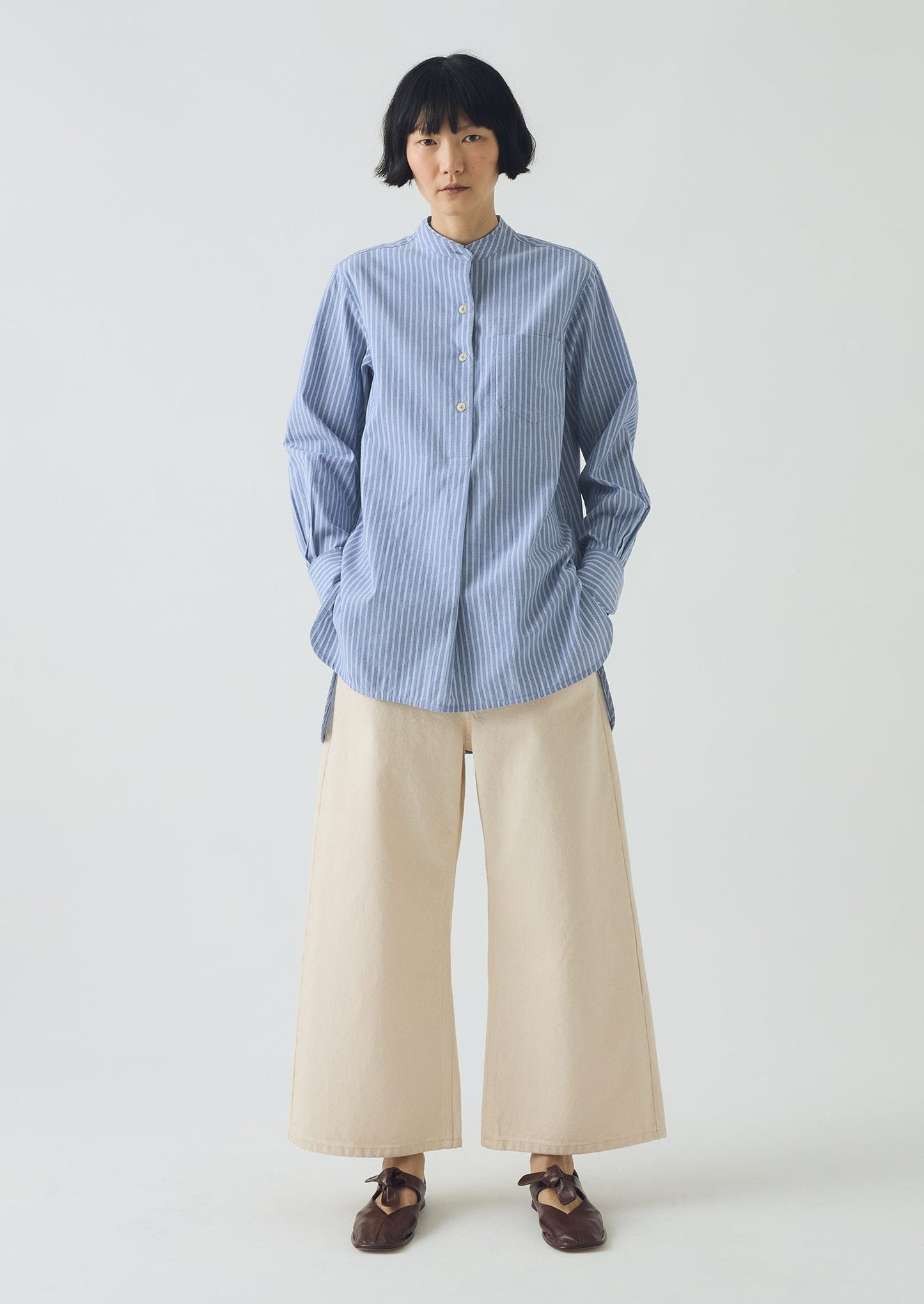 Camicia a righe Taro | Azzurro